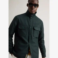 Alaskan Wool Overshirt Pine Green
