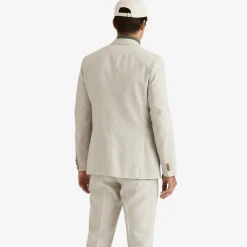 Archie Linen Suit Jacket Khaki