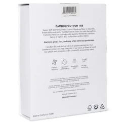 Bamboo Cotton T-shirt Crewneck Navy