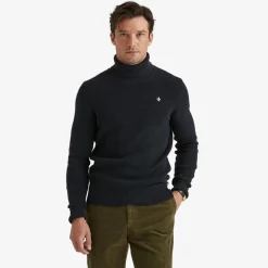 Bernard Cotton Roller Neck Blue