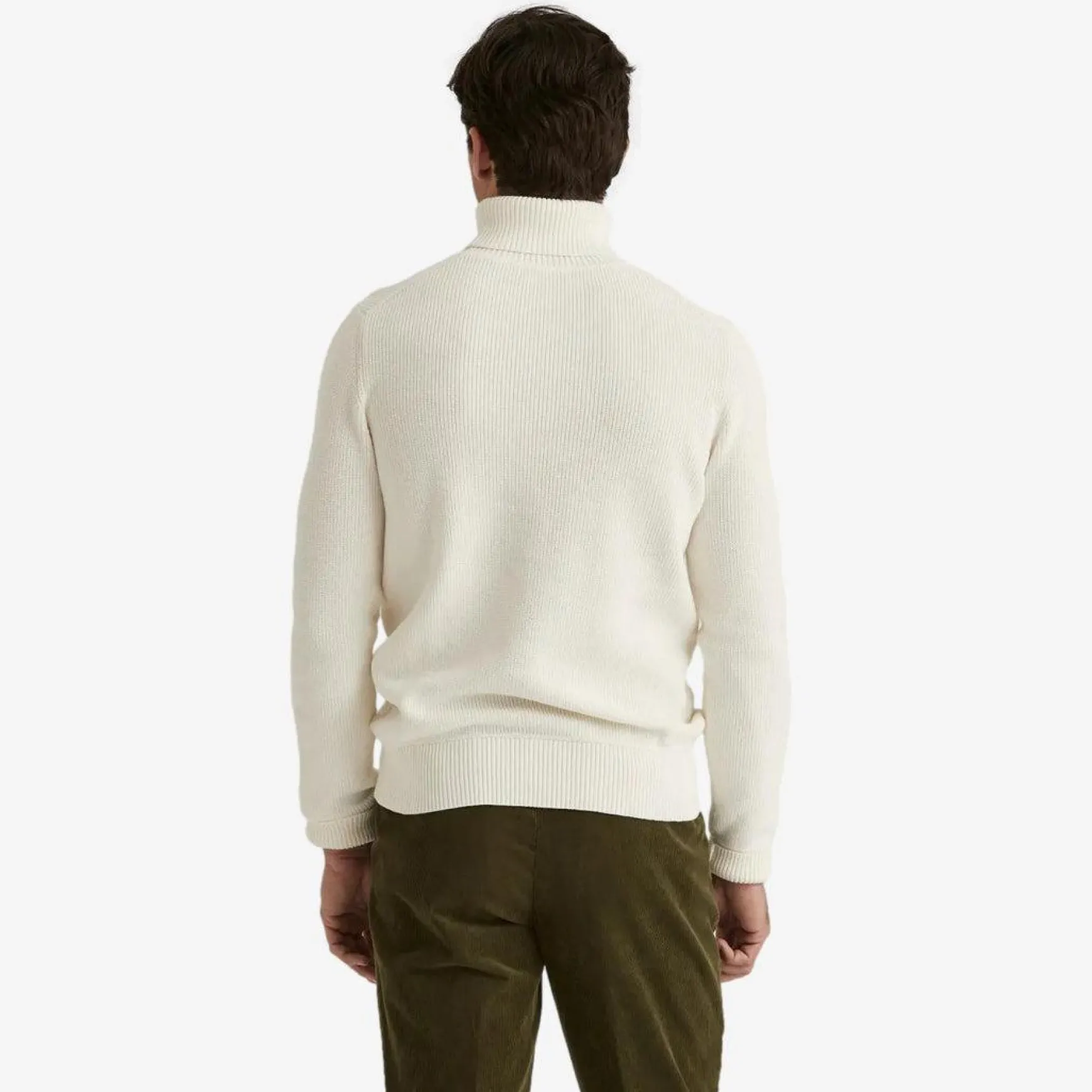 Bernard Cotton Roller Neck Offwhite