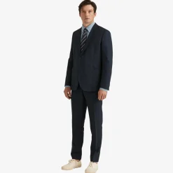 Bobby Linen Suit Trousers Navy