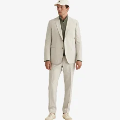 Bobby Linen Suit Trousers Khaki