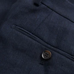 Bobby Linen Suit Trousers Navy