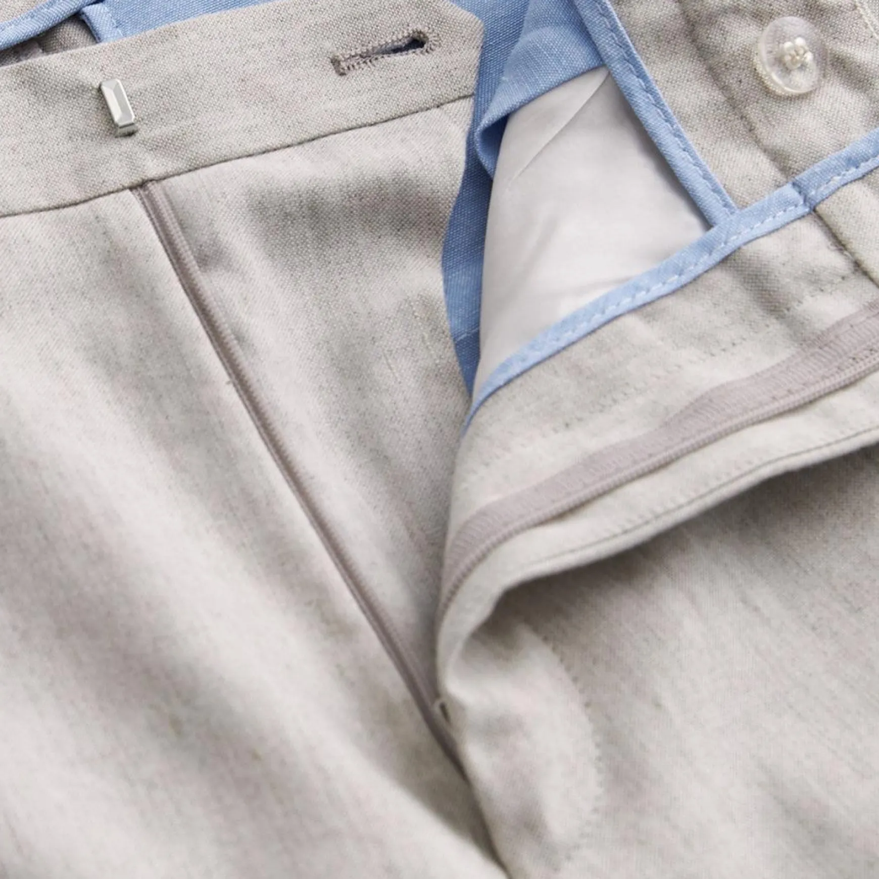 Bobby Linen Suit Trousers Khaki