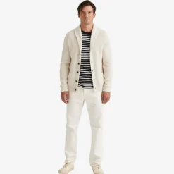 Brayden Shawl Cardigan Offwhite
