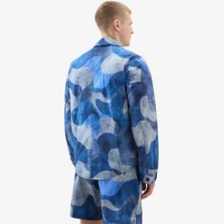 Camo Overshirt Royal Blue
