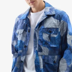 Camo Overshirt Royal Blue