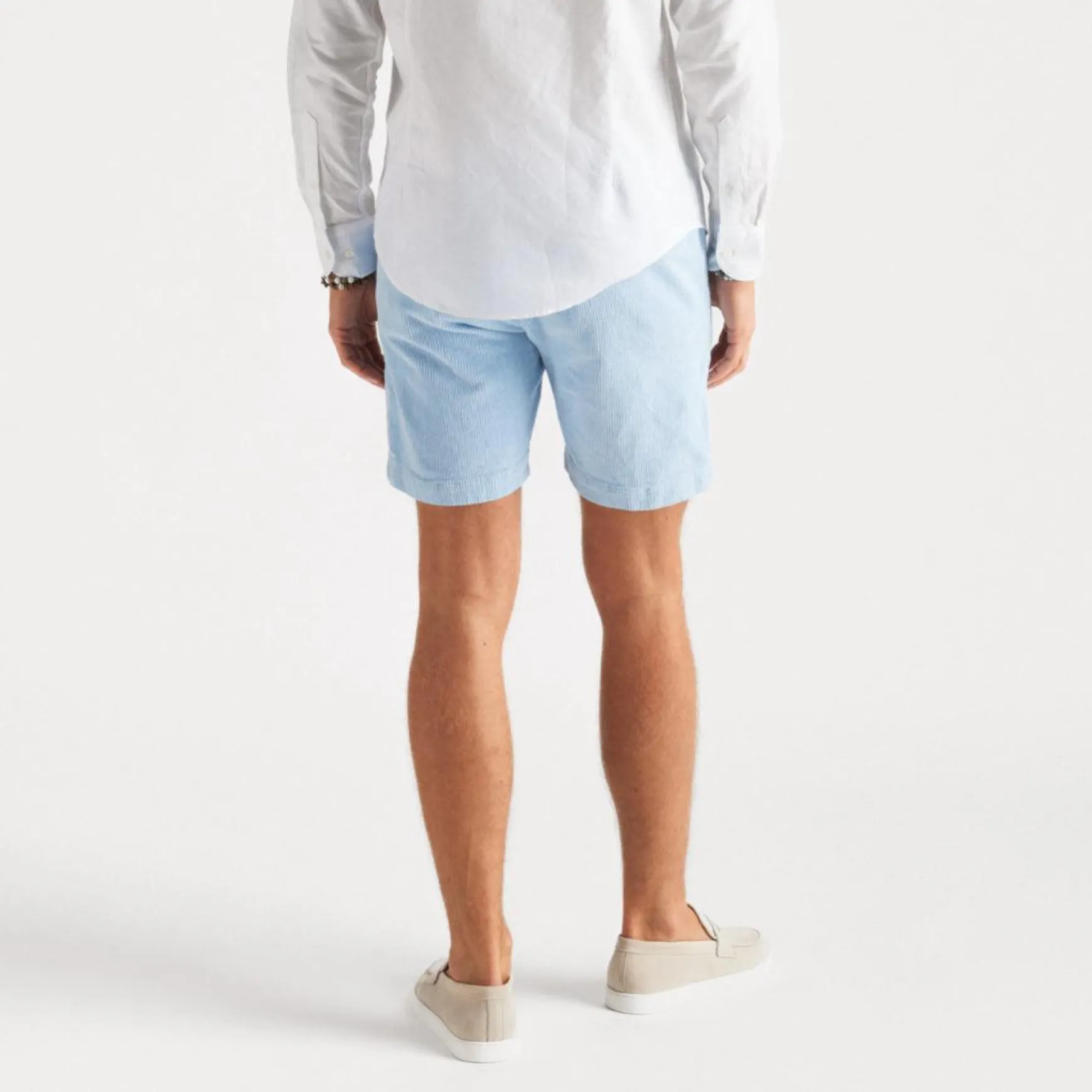 Cord Shorts Light Blue