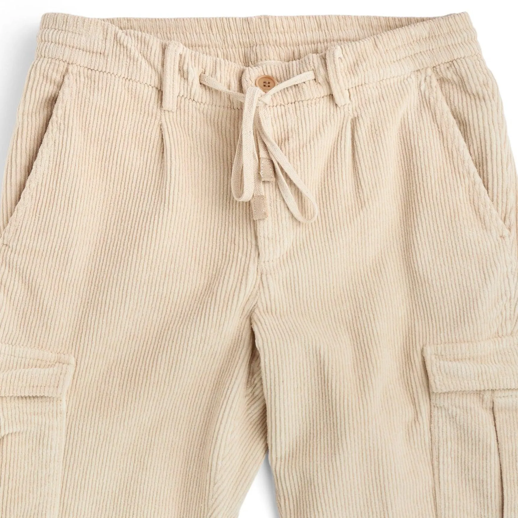 Corduroy Cargo Trousers Sand