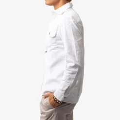 Corduroy Overshirt White