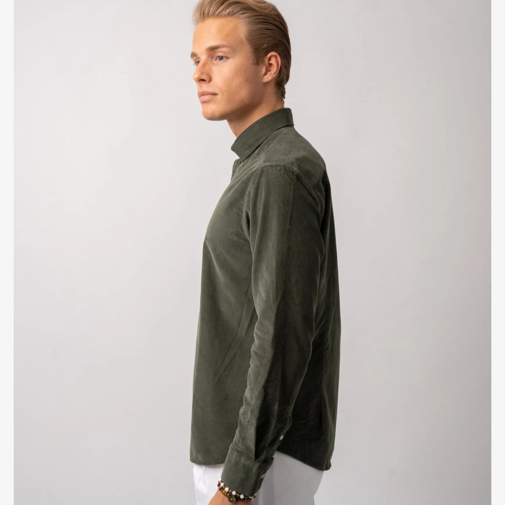 Corduroy Shirt Green