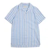 Cuba Linen Shirt Blue Stripe