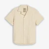 Cuba Waffle Shirt Ecru