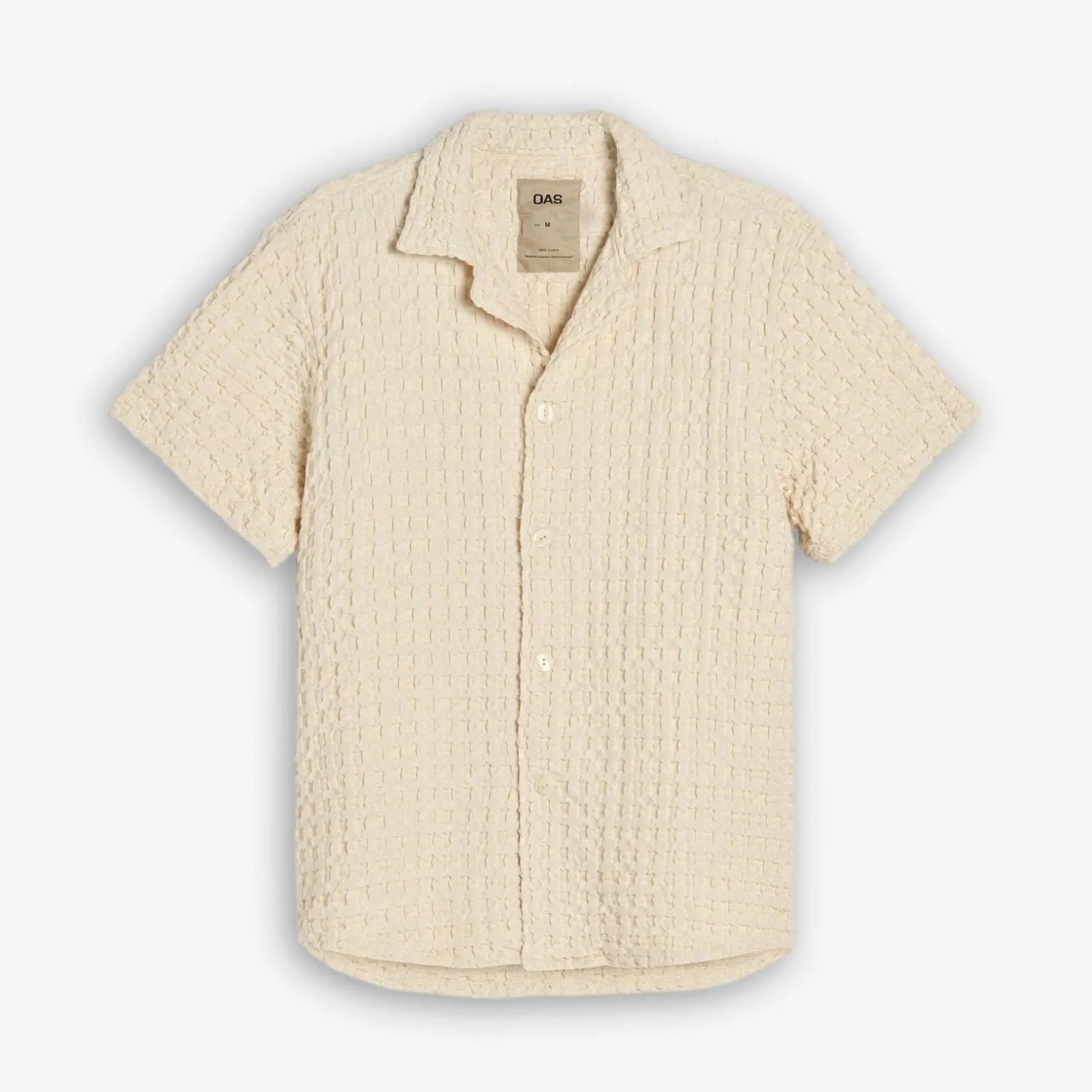 Cuba Waffle Shirt Ecru