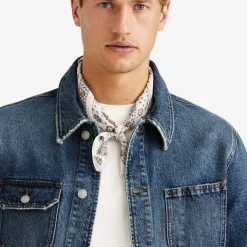 Denim Shirt Jacket Blue