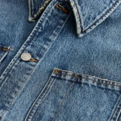 Denim Shirt Jacket Blue