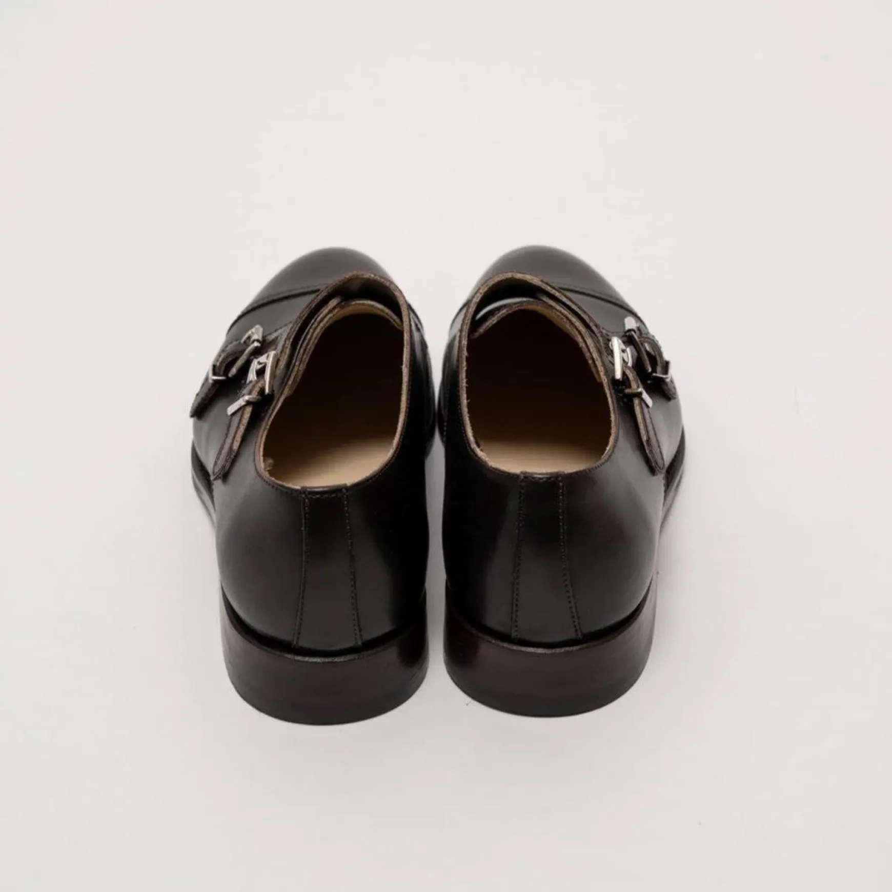 Double Monk Shoes Brown Calf
