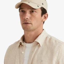 Douglas Linen Shirt Khaki
