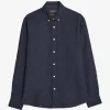 Douglas Linen Shirt Navy
