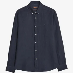 Douglas Linen Shirt Navy
