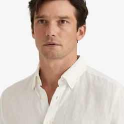 Douglas Linen Shirt White