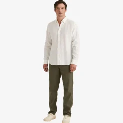 Douglas Linen Shirt White
