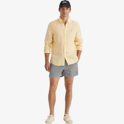 Douglas Linen Shirt Yellow