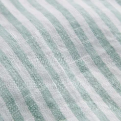 Douglas Striped Linen Shirt Green
