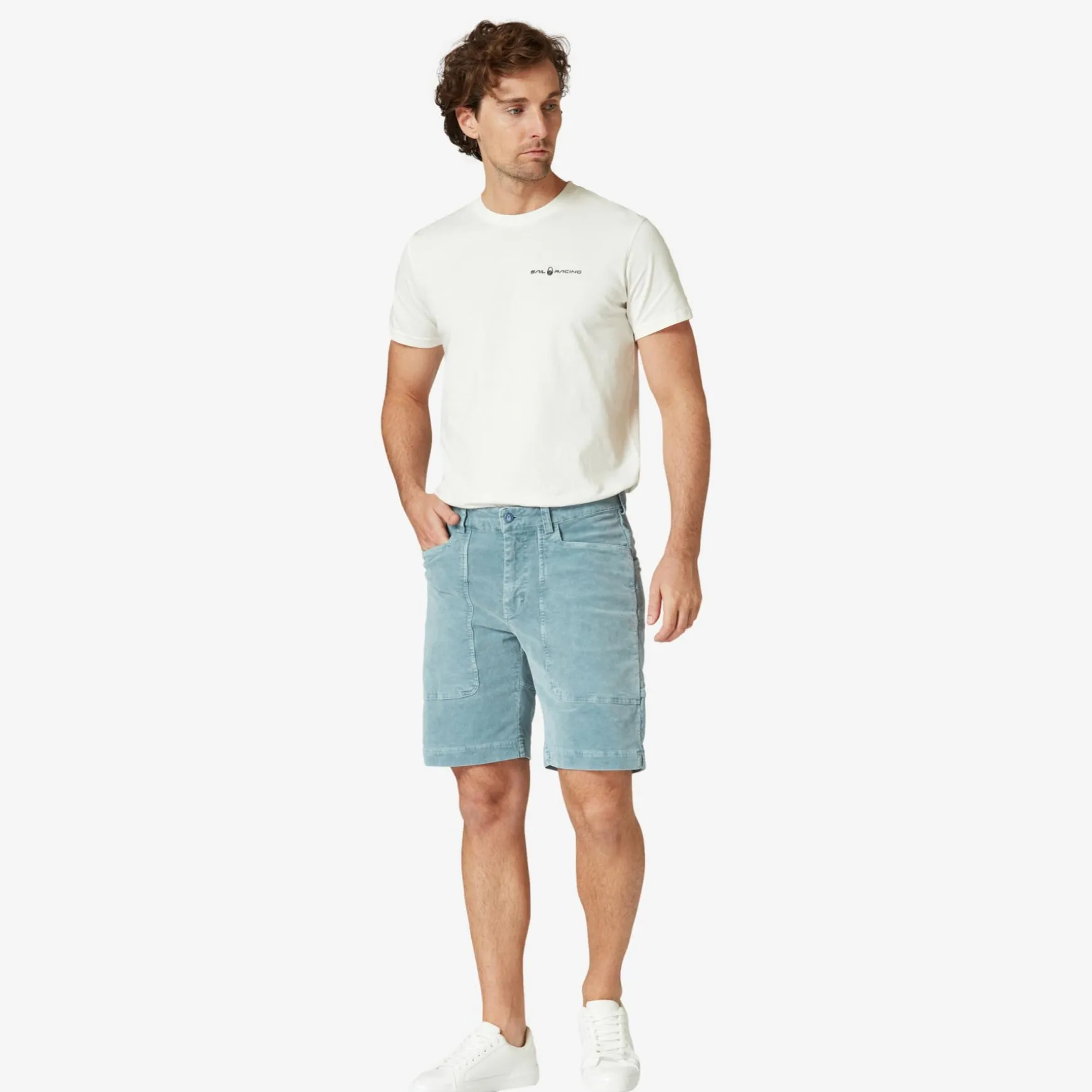 Grinder Corduroy Shorts Blue