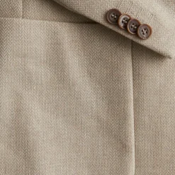 Hayes Herringbone Blazer Khaki