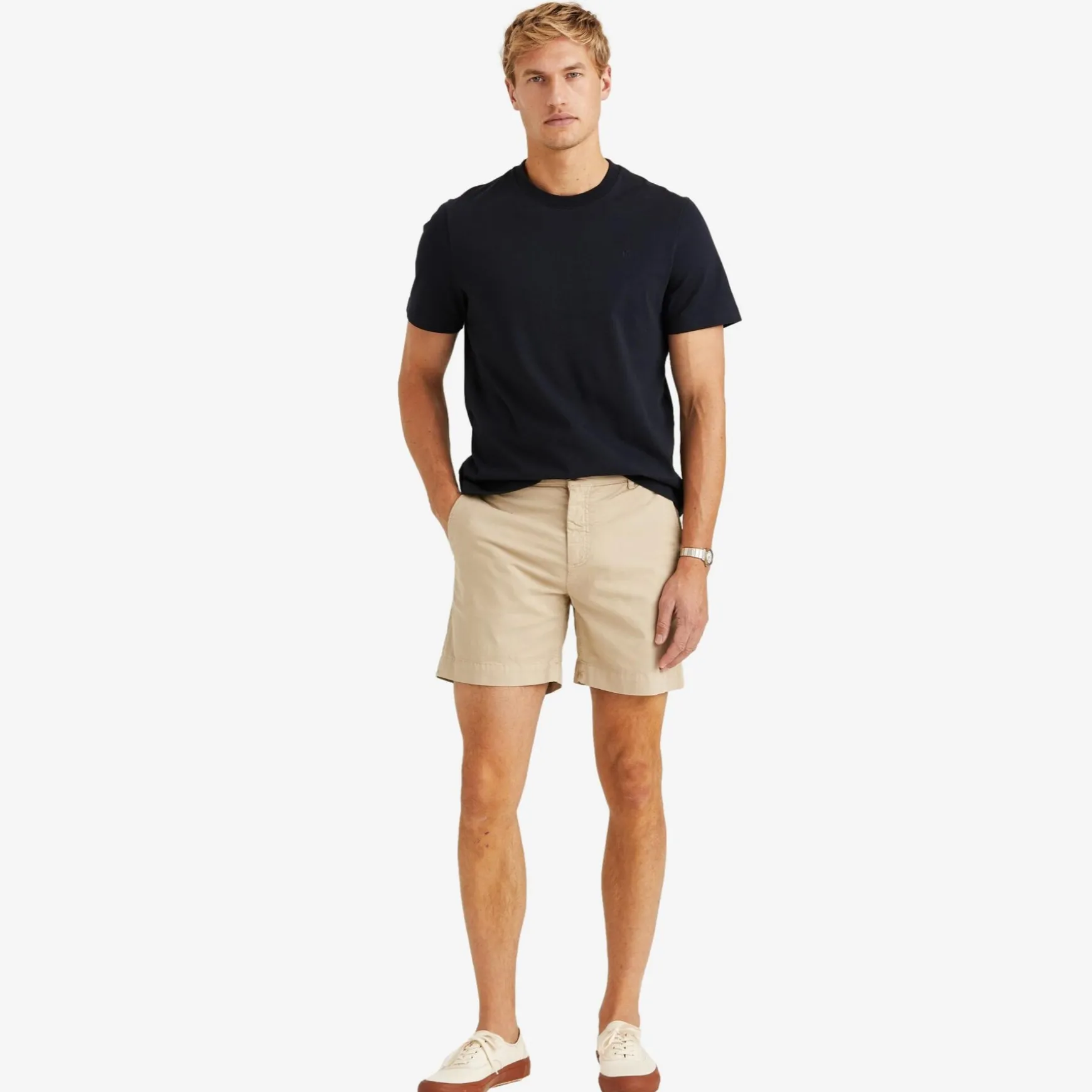 Jeffrey Summer Chino Shorts Khaki