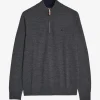 John Merino Half Zip Dark Grey
