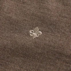 John Merino Half Zip Light Brown