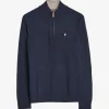 John Merino Half Zip Navy