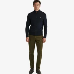 John Merino Half Zip Navy