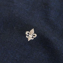 John Merino Half Zip Navy