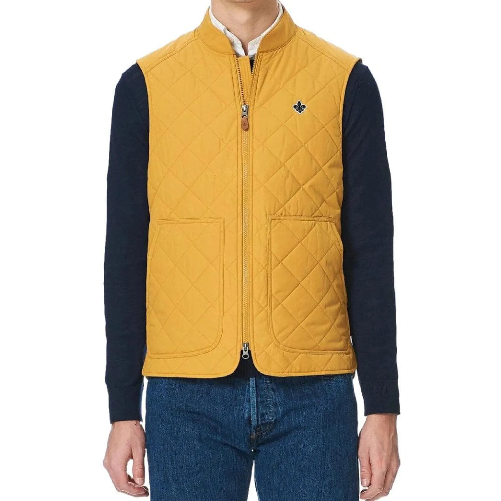 Kensington Quilted Vest Yellow