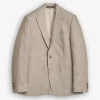 Linen Herringbone Jacket Khaki