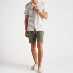 Linen Shorts Olive