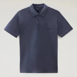 Mackinack Stretch Cotton Polo Navy
