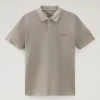 Mackinack Stretch Cotton Polo Sand