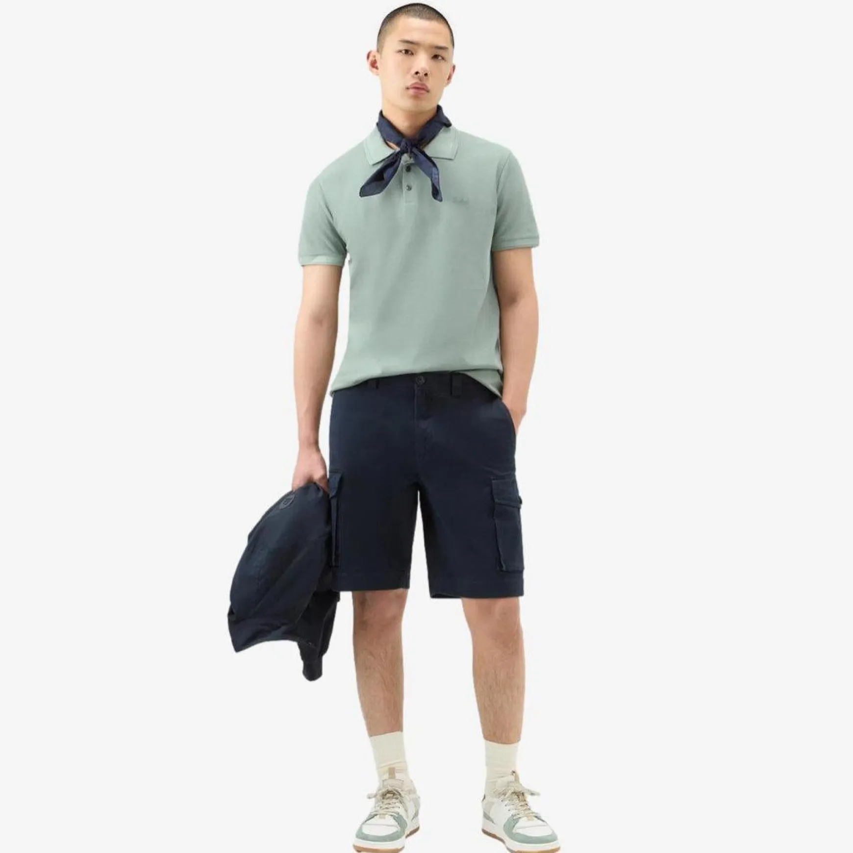 Mackinack Stretch Cotton Polo Sage