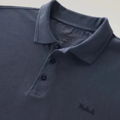 Mackinack Stretch Cotton Polo Navy