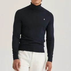 Merino Roller Neck Navy