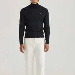 Merino Roller Neck Navy