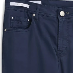 Michelangelo 5-pocket Bull Cotton Trousers Blue