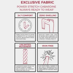 Michelangelo Stretch Gabardine 5-pocket Sahara