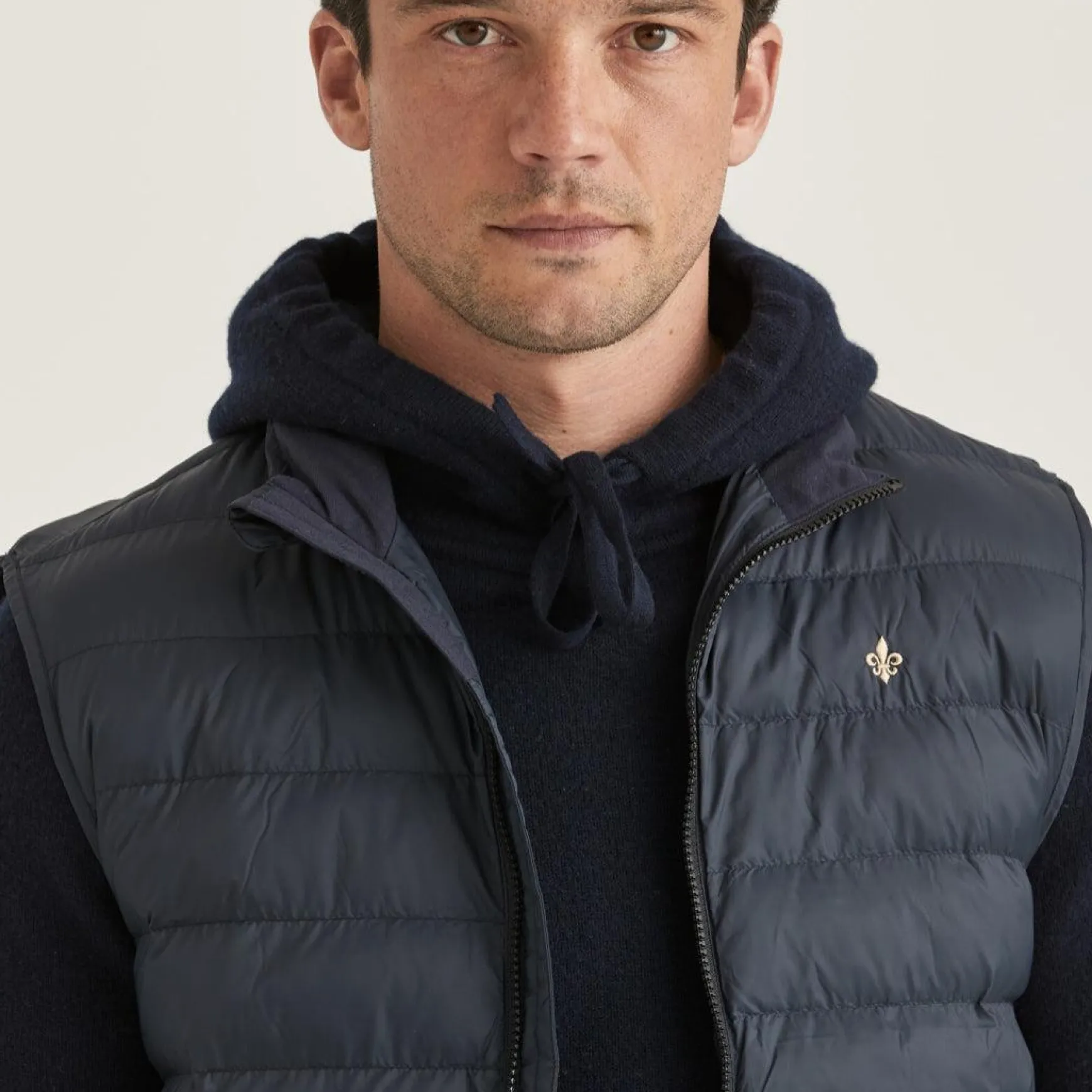 Norfolk Liner Vest Blue