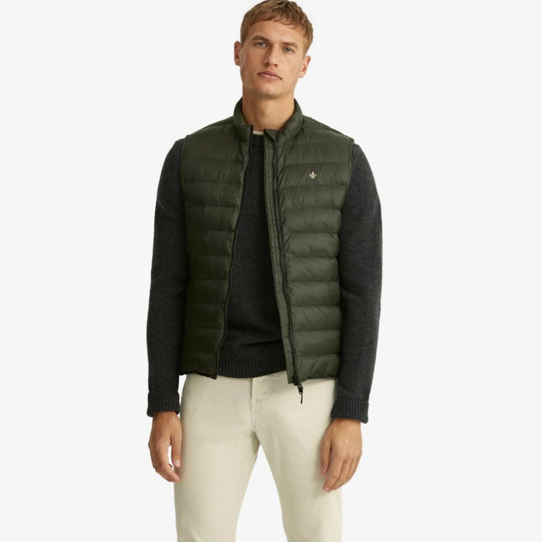 Norfolk Liner Vest Olive